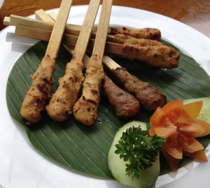 Beef, Duck and Pork Satay